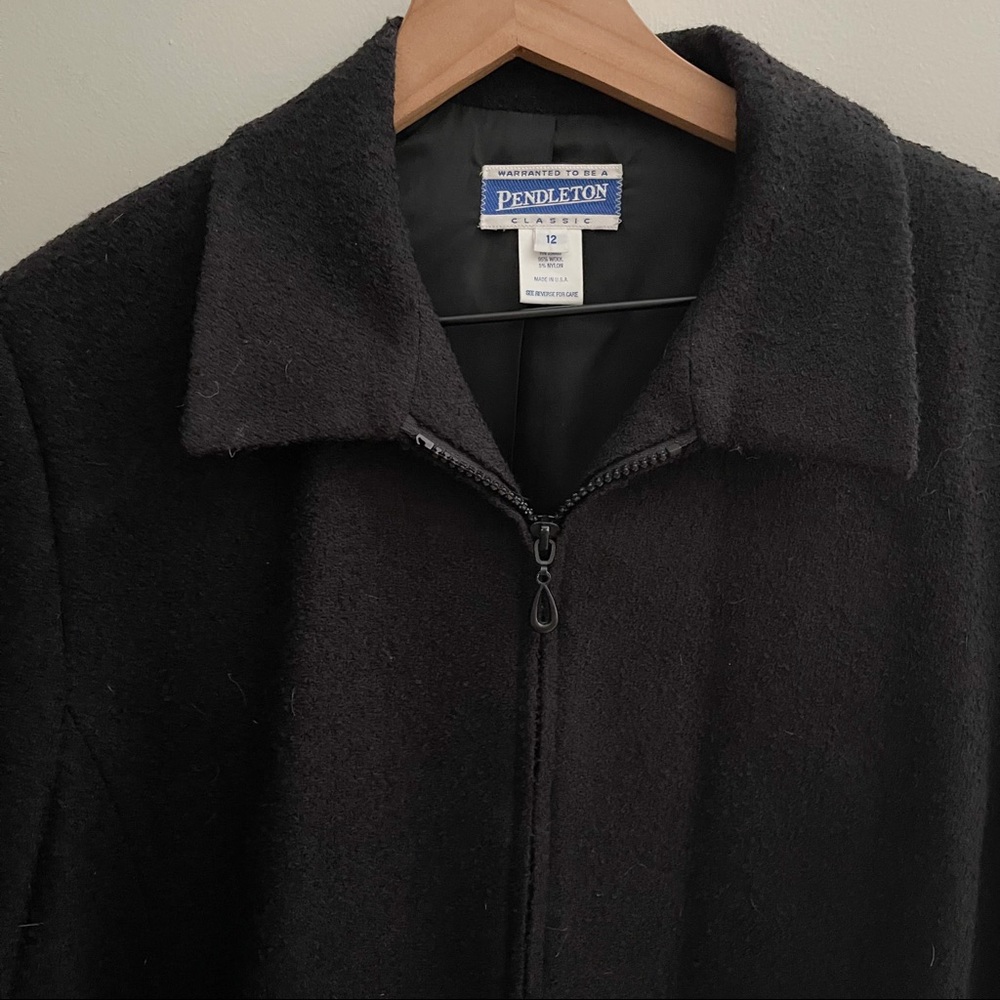 Pendleton Zip-Up Textured Wool Jacket - image 2